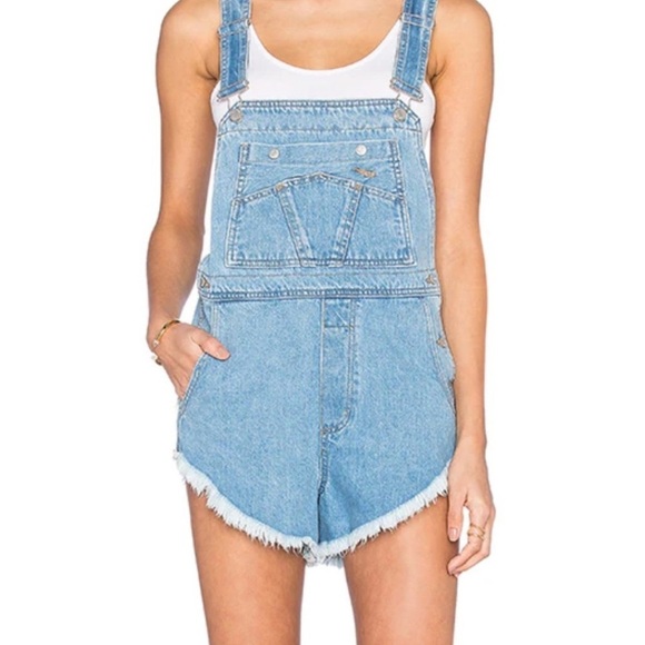The Laundry Room Little Howdies Overalls Shorts Women’s Medium/Large - Picture 3 of 13